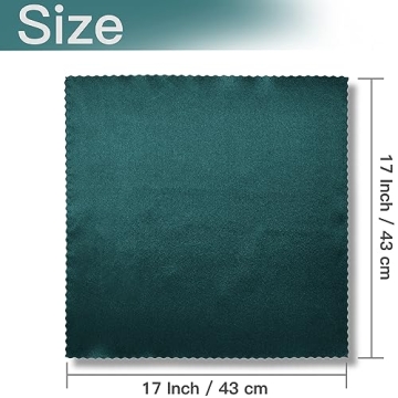 Elegant 12 Pack Hunter Green Satin Napkins for Events