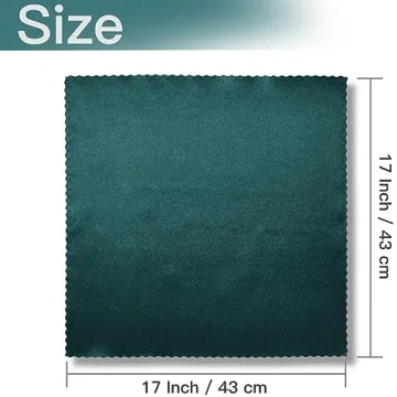 Elegant 12 Pack Hunter Green Satin Napkins for Events