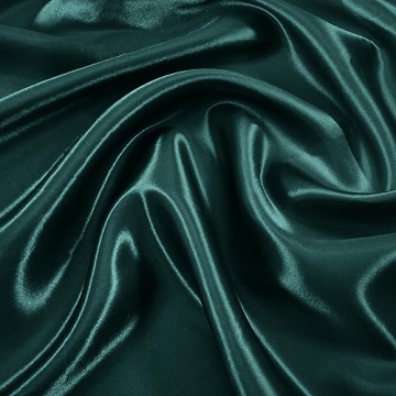 Elegant 12 Pack Hunter Green Satin Napkins for Events