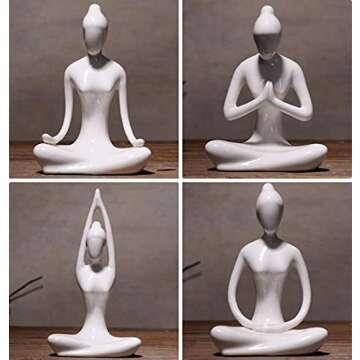 Gorgeous Yoga Pose Statues Home Decor Set - OwMell