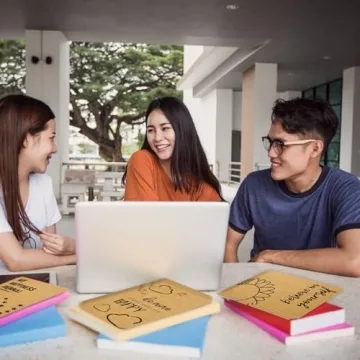 Paper Junkie 24 Pack Journals - Creative Kraft Notebooks for Kids