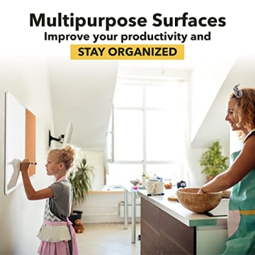 Besso Cork Board & White Board Combo for Wall