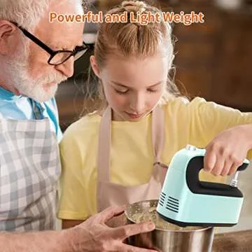 Yomelo 9-Speed Hand Mixer - Compact & Powerful Baking Tool