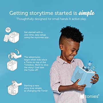 Toniebox Audio Player Starter Set - Light Blue, Engaging Fun!