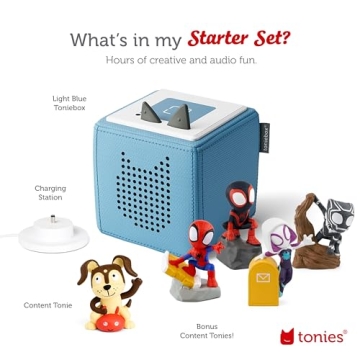 Toniebox Audio Player Starter Set - Light Blue, Engaging Fun!