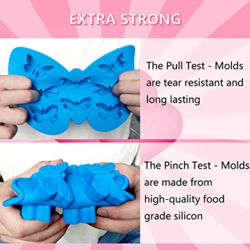 Stouge Butterfly Silicone Molds for Ice and Candies