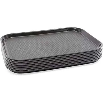 Nonslip Black Serving Trays - Perfect for Any Meal Occasion