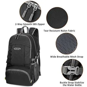 G4Free 40L Waterproof Lightweight Hiking Backpack