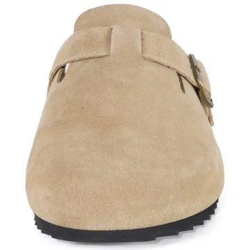 Stylish Intini Suede Leather Clogs with Arch Support