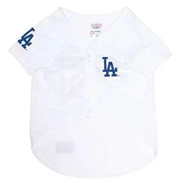 Official MLB Los Angeles Dodgers Pet Jersey for Dogs & Cats, Size Medium - Stylish Baseball Jersey f...