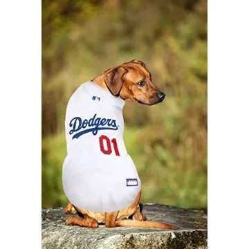 Official MLB Dodgers Pet Jersey for Dogs & Cats