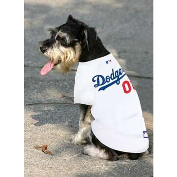 Official MLB Dodgers Pet Jersey for Dogs & Cats