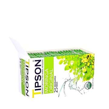 Tipson Organic Herbal Infusions - Moringa Original - Non GMO, Caffeine Free & Gluten Free - 25 Premium Tea Bags (Pack of 1)