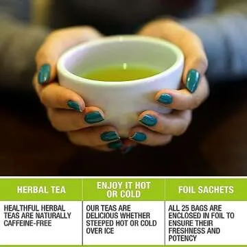 Tipson Organic Herbal Infusions - Moringa Original - Non GMO, Caffeine Free & Gluten Free - 25 Premium Tea Bags (Pack of 1)