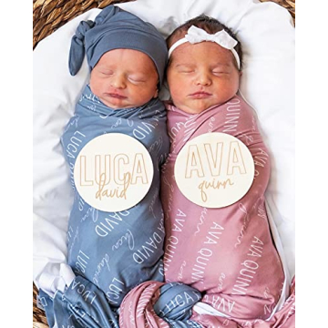 Customized Swaddle Blanket - Personalized Baby Blanket with Name