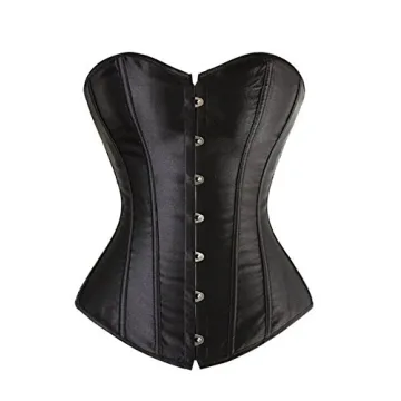 frawirshau Black Corset Top - Elegant Hourglass Fashion for All Sizes