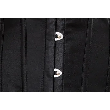 frawirshau Black Corset Top for Women