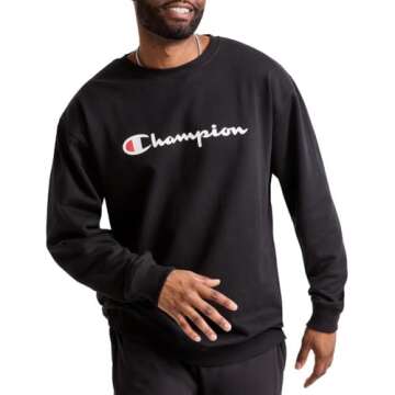 Champion Men's Powerblend Midweight Crewneck Sweatshirt