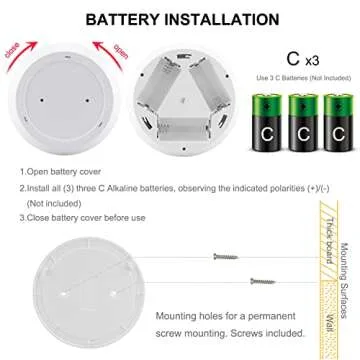 BIGMONAT Wireless Motion Sensor Shower Light Remote Controlled