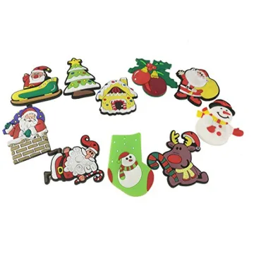 10pcs Santa Claus Christmas Magnets for Kids and Family