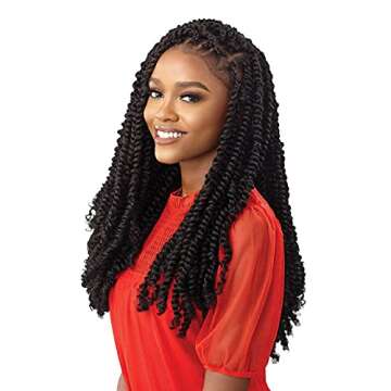 Outre Crochet Braids X-Pression Twisted Up Water Wave Fro Twist 22" 2X (1-pack, 2)