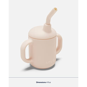 Lalo 4oz Silicone Straw Cup: Safe, Simple Baby Sippy Cup