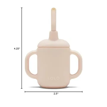 Lalo 4oz Silicone Straw Cup: Safe, Simple Baby Sippy Cup