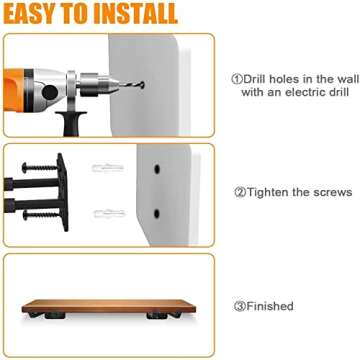 TORACK Garage Hooks Heavy Duty Tool Organizer, Wall Mount Hanger Rack Garage Storage Utility Hooks for Car Tires, Ladders, Chairs, Strollers, Power Tools, Garden Tools (2 Pack, 12.4" Hooks)