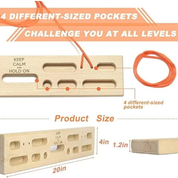 JiemJa Portable Hangboard for Climbing Performance