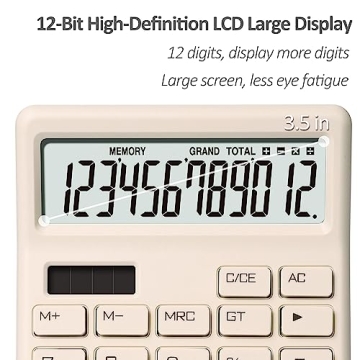 Exlliy Calculator with Large LCD Screen for Easy Use