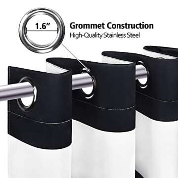 VERTKREA Chic Stripe Window Curtains Set of 2 Panels