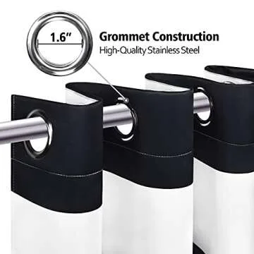 VERTKREA Chic Stripe Window Curtains Set of 2 Panels