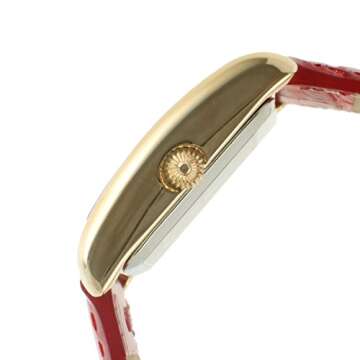 Peugeot 14K Gold Plated Tank Dress Watch for Women