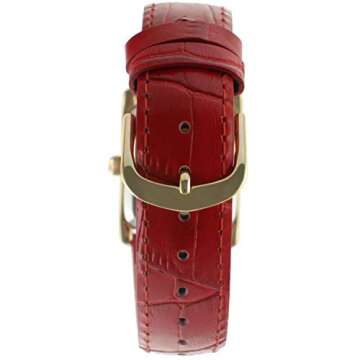 Peugeot 14K Gold Plated Tank Dress Watch for Women