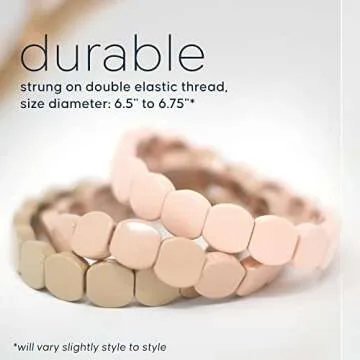 Cedar and Ink Stackable Bracelets, Tile Bracelets for Women, Stackable Enamel Bracelets, Enamel Bangle Bracelet, Gifts for Women - Pink Camo