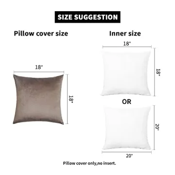 Soft Velvet Neutral Pillow Covers Set of 4 for Decor