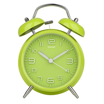 Peakeep Loud Alarm Clock for Heavy Sleepers - Vintage Style