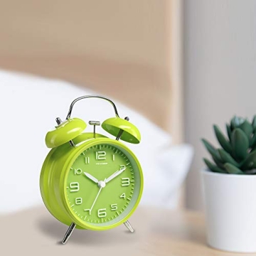 Peakeep Loud Alarm Clock for Heavy Sleepers - Vintage Style