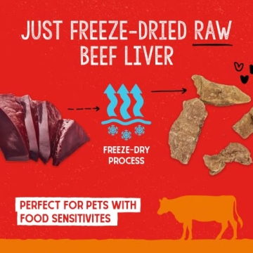 Stella & Chewy's Freeze-Dried Raw Beef Heart Treats 3 oz