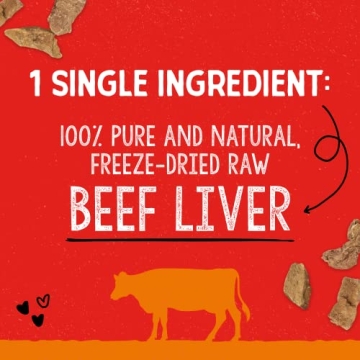 Stella & Chewy's Freeze-Dried Raw Beef Heart Treats 3 oz