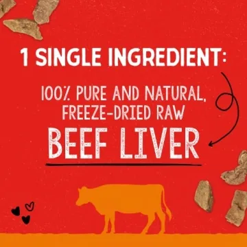 Stella & Chewy's Freeze-Dried Raw Beef Heart Treats 3 oz
