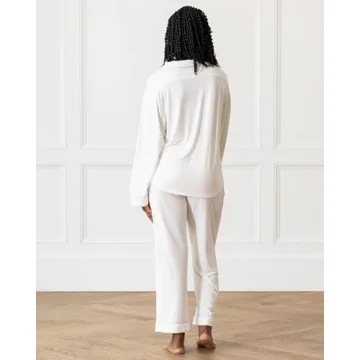 Cozy Earth Long Sleeve Bamboo Pajama Set for Women