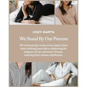 Cozy Earth Long Sleeve Bamboo Pajama Set for Women