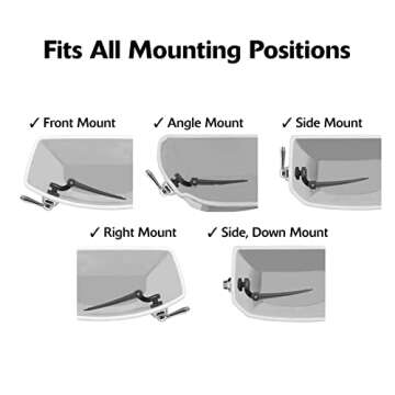 Korky 6091AM StrongARM Metal Tank Lever, Universal to Fit Front Angled Side Left and Right Mount Toilets, Brushed Bronze, Faucet Style