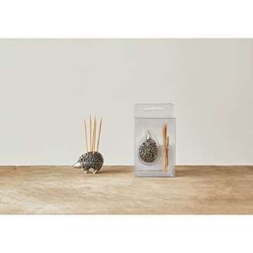 Creative Co-Op Hedgehog Toothpick Holder for Gifts