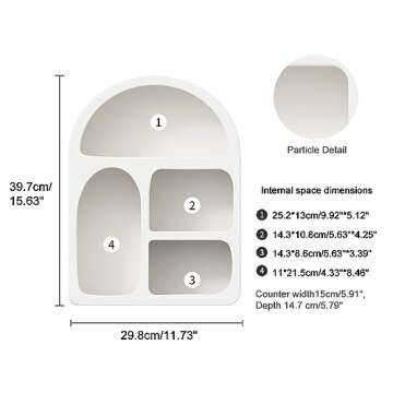 Elegant VitaEst White Floating Shelves for Every Space