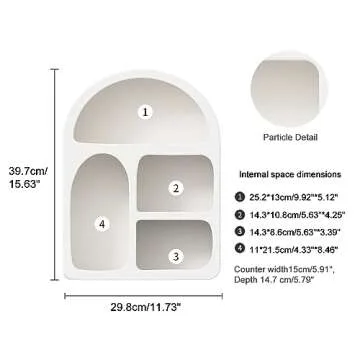 Elegant VitaEst White Floating Shelves for Every Space