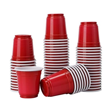 Tashiliving Mini Heavy-Duty 2oz Plastic Cups for Parties