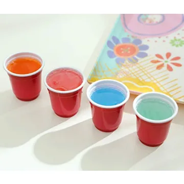 Tashiliving Mini Heavy-Duty 2oz Plastic Cups for Parties