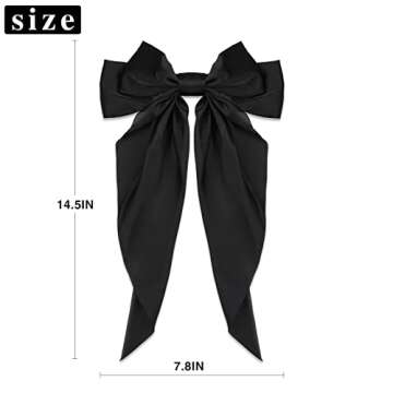 Ambesi Big Bow Hair Accessories - Elegant Satin Barrettes